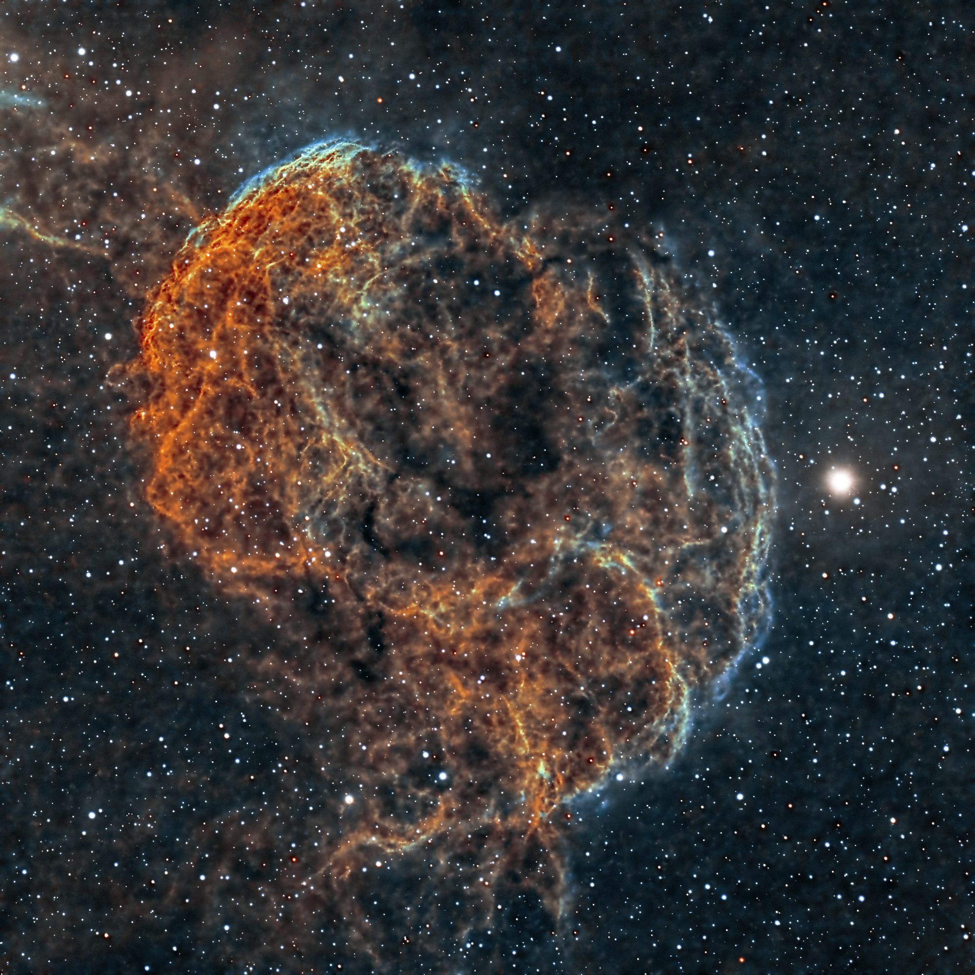 The Jellyfish Nebula SHO Telescope Live